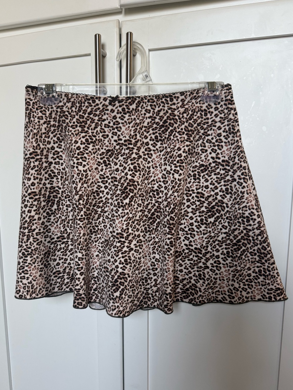 Leopard Print A-Line Skort